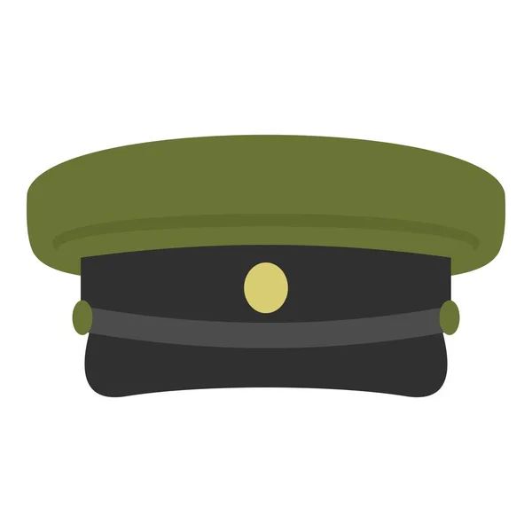 Icône chapeau militaire isolé — Image vectorielle