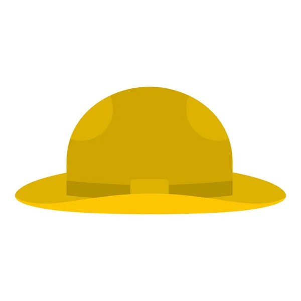 Chapeau d'été icône isolé — Image vectorielle