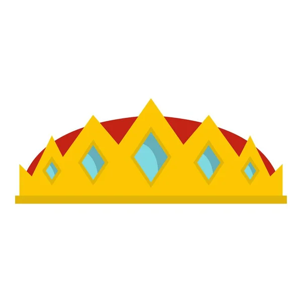 Kleine Krone Ikone isoliert — Stockvektor