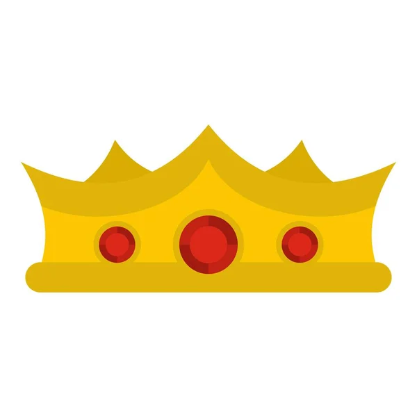 König-Krone-Ikone isoliert — Stockvektor