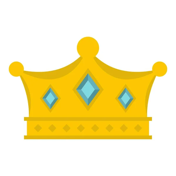 Prins kroon pictogram geïsoleerd — Stockvector