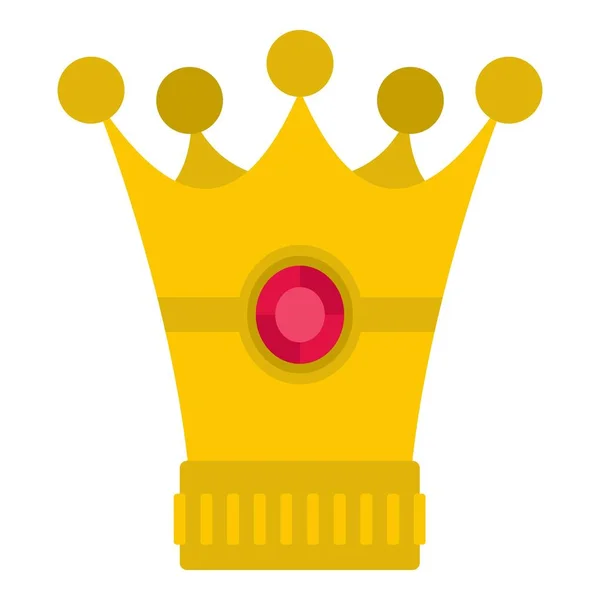 Middeleeuwse kroon pictogram geïsoleerd — Stockvector