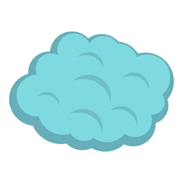 Icono de nube redonda aislado — Vector de stock