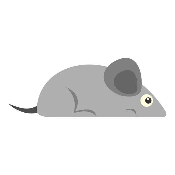 Icône souris grise isolée — Image vectorielle