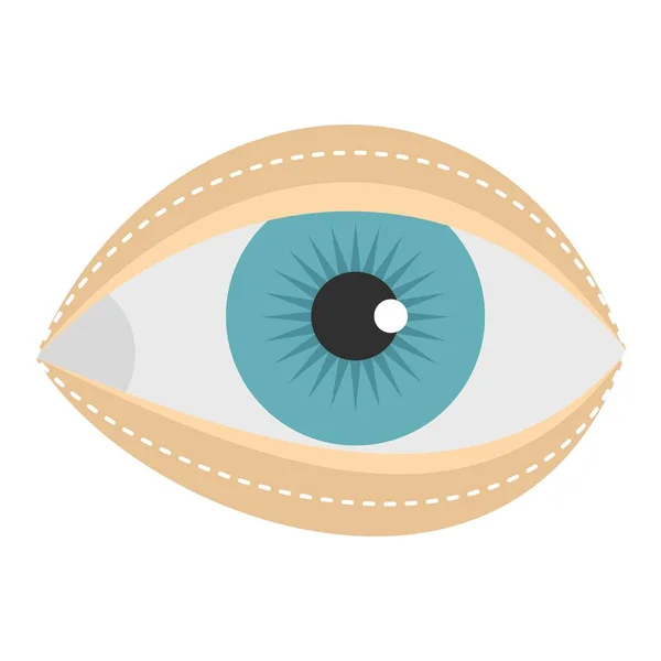 Blépharoplastie icône isolée — Image vectorielle