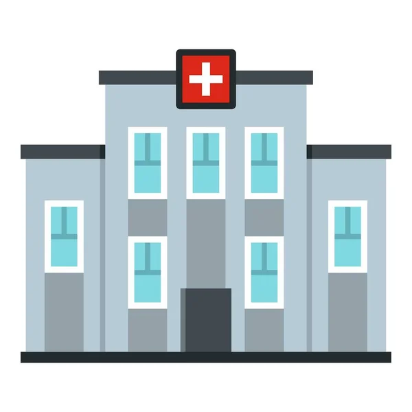 Ícone de edifício centro médico isolado —  Vetores de Stock
