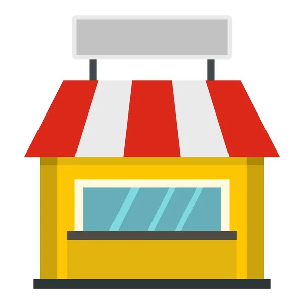 Obchod, Fasáda domu ikonou "tabulkou" izolovaná — Stockový vektor