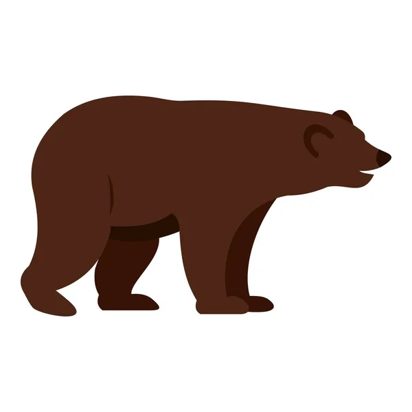 Ікона ведмедя Грізлі ізольована — стоковий вектор