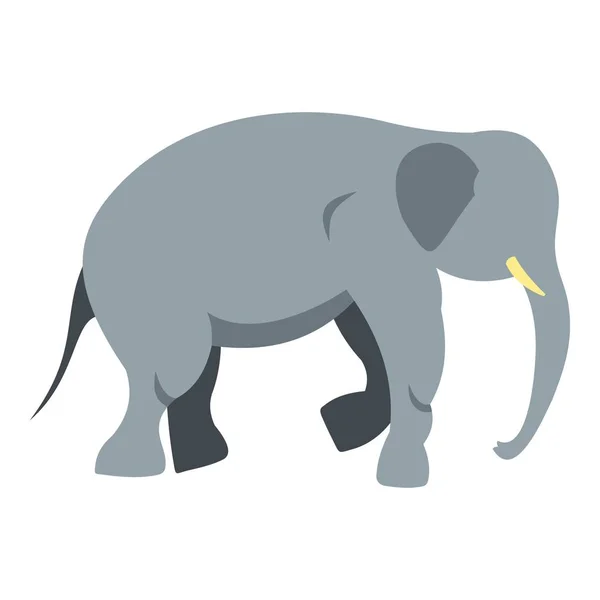 Ícone de elefante isolado — Vetor de Stock