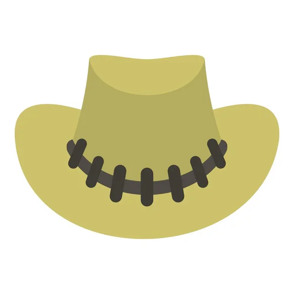 Chapeau Cowboy icône isolé — Image vectorielle