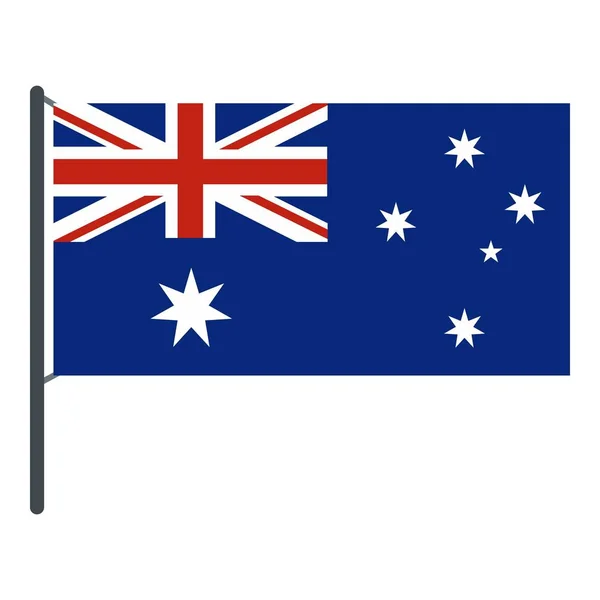 Australian flag icon isolated — Stock Vector