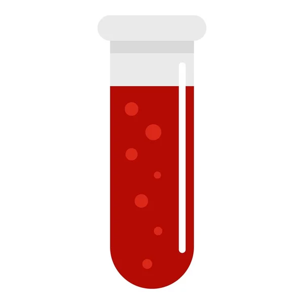Ícone de teste de sangue isolado — Vetor de Stock