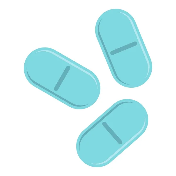 Ícone de três comprimidos isolado —  Vetores de Stock