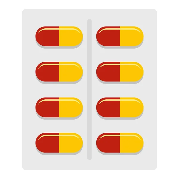 Capsules icon isolated — Stock Vector