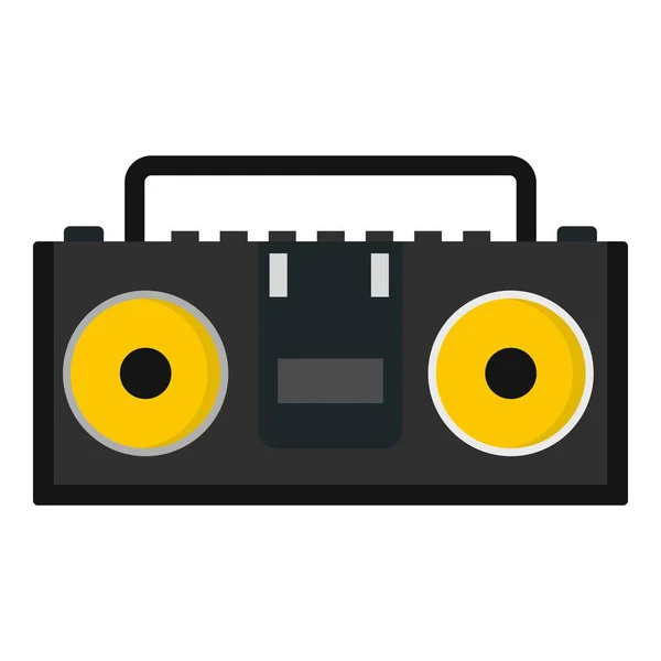Grabadora de cinta vintage para casetes de audio icono — Archivo Imágenes Vectoriales