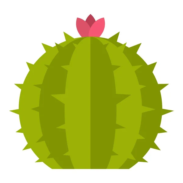 Cactus met bloem pictogram geïsoleerd — Stockvector