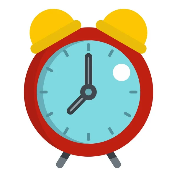 Alarma roja icono del reloj aislado — Vector de stock