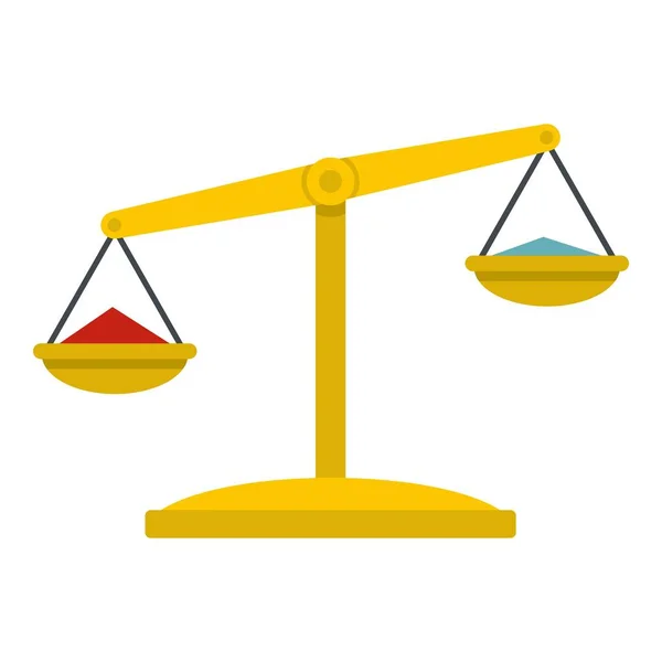 Ikona váhy spravedlnosti, samostatný — Stockový vektor