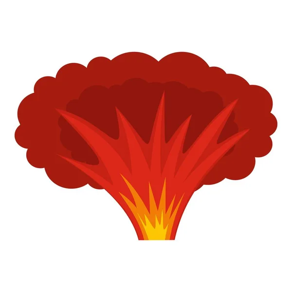 Изолированная икона атомного взрыва — стоковый вектор