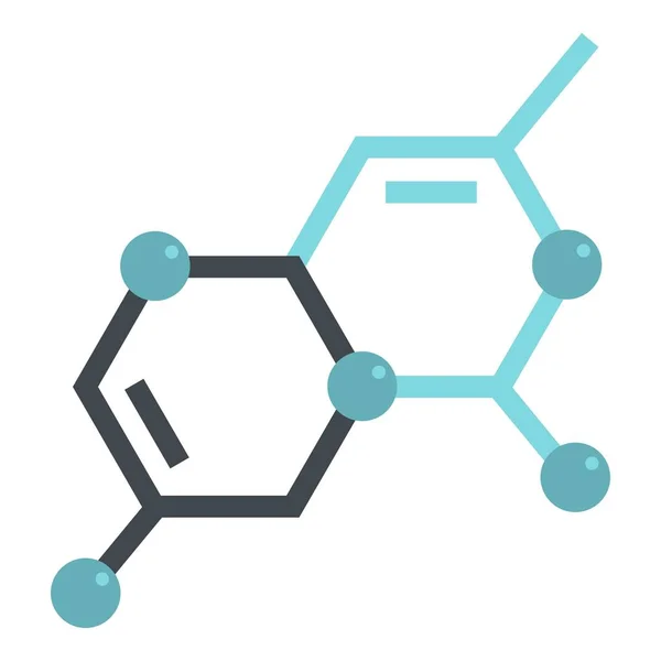Estrutura do ícone da molécula isolada — Vetor de Stock