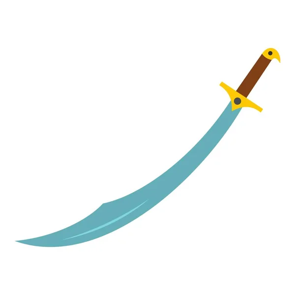 Arabian scimitar sword icon isolated — Stock Vector