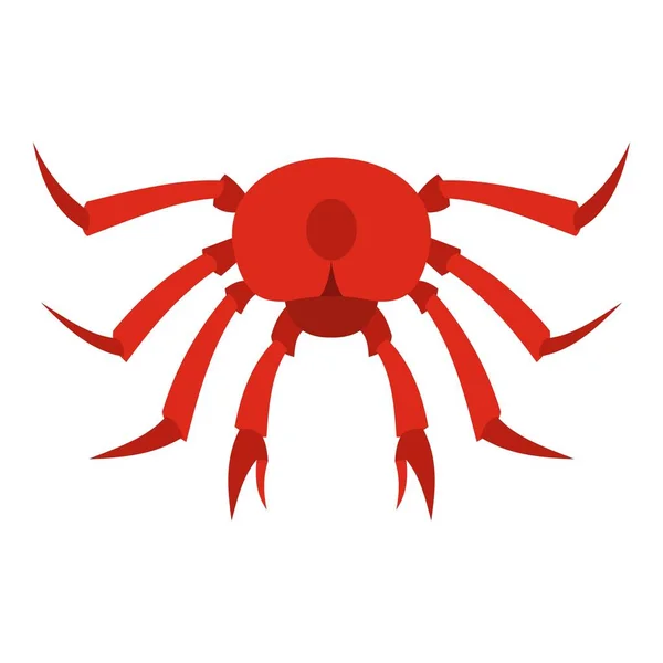 Cangrejo rojo icono aislado — Archivo Imágenes Vectoriales
