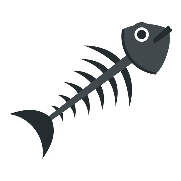 Icona osso di pesce isolato — Vettoriale Stock