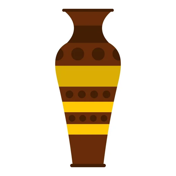 Egyptiska keramik fartyg ikonen isolerade — Stock vektor