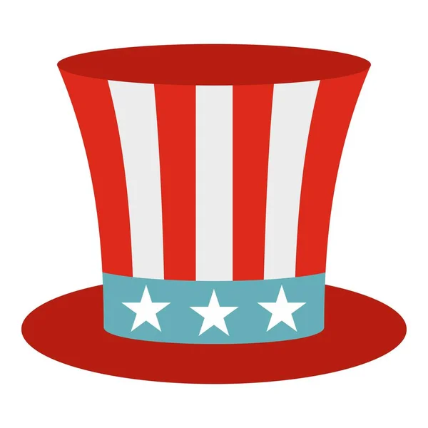 Uncle Sam hoed pictogram geïsoleerd — Stockvector