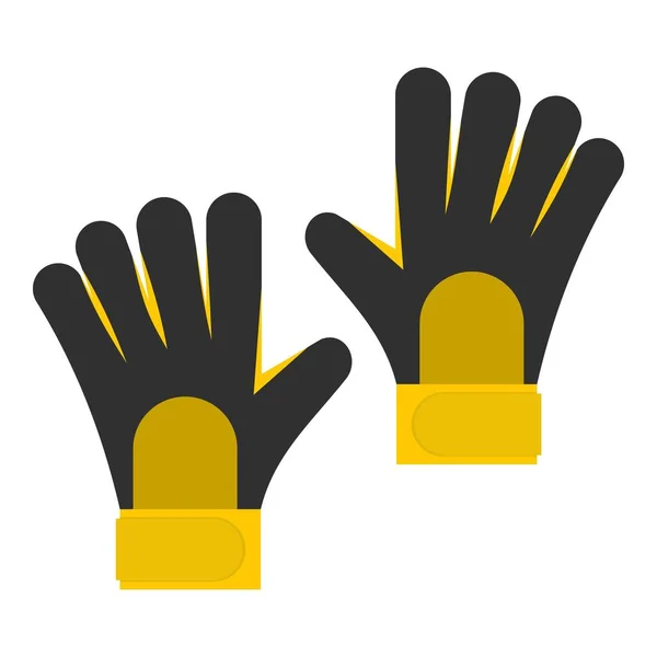Piłka nożna bramkarzy rękawice ikona na białym tle — Wektor stockowy