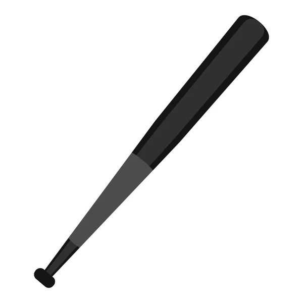 Drewniane baseball bat ikona na białym tle — Wektor stockowy