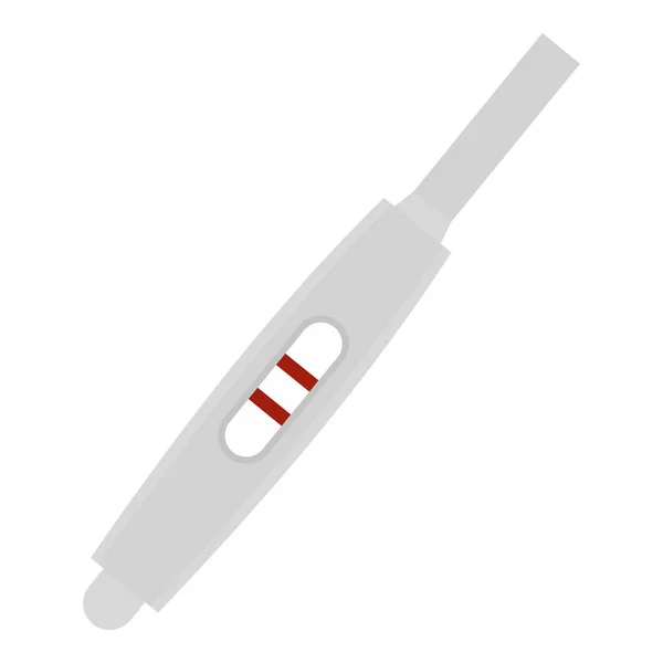 Изолированная положительная икона теста на беременность — стоковый вектор
