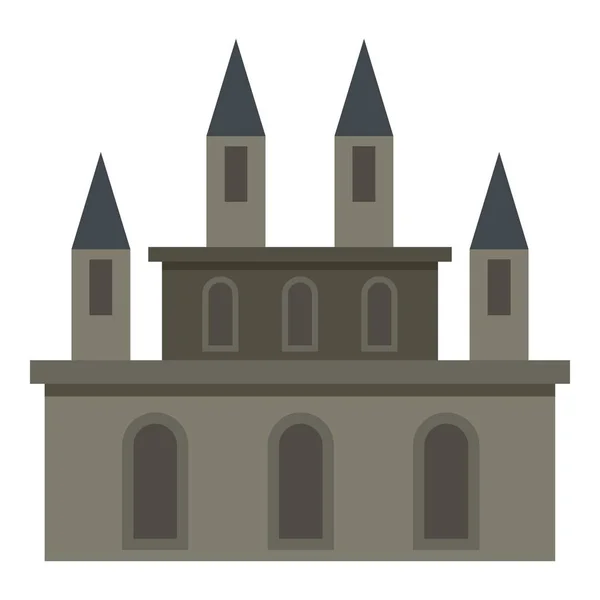 Icono del castillo medieval aislado — Vector de stock