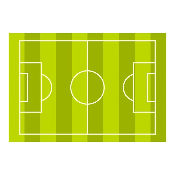 Fotboll eller fotboll fältet ikonen isolerade — Stock vektor