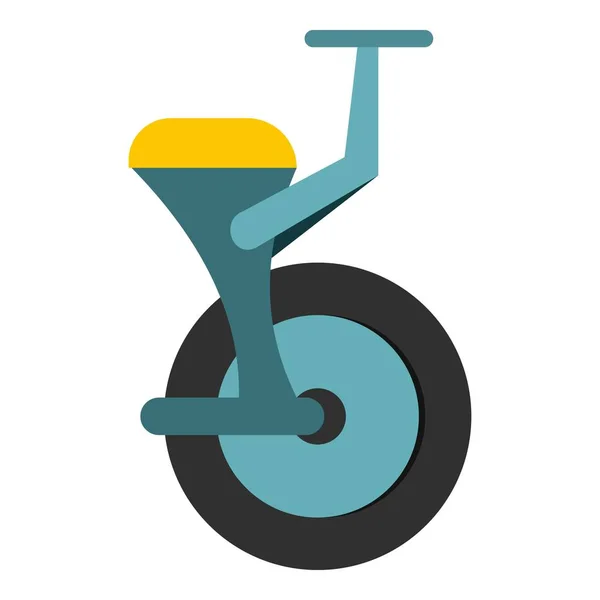 İzole mavi tek tekerlekli sirk bisikletine simgesi — Stok Vektör