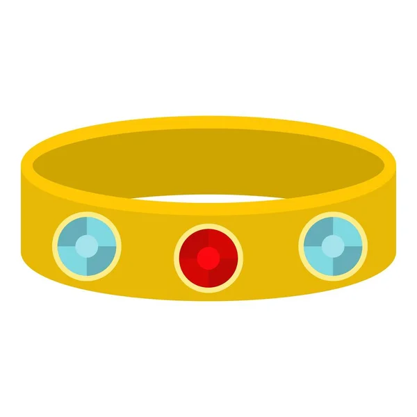 Vintage icono brazalete de oro aislado — Vector de stock