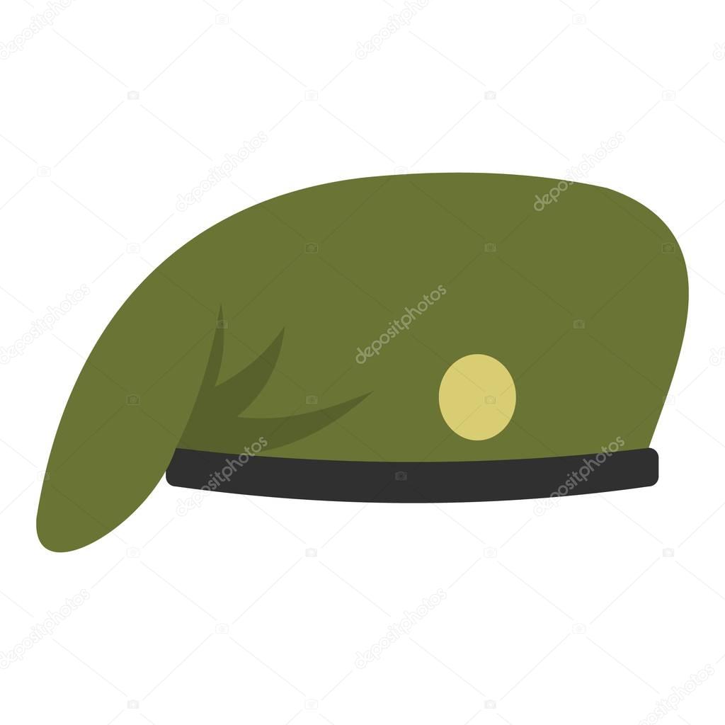 Military cap icon isolated