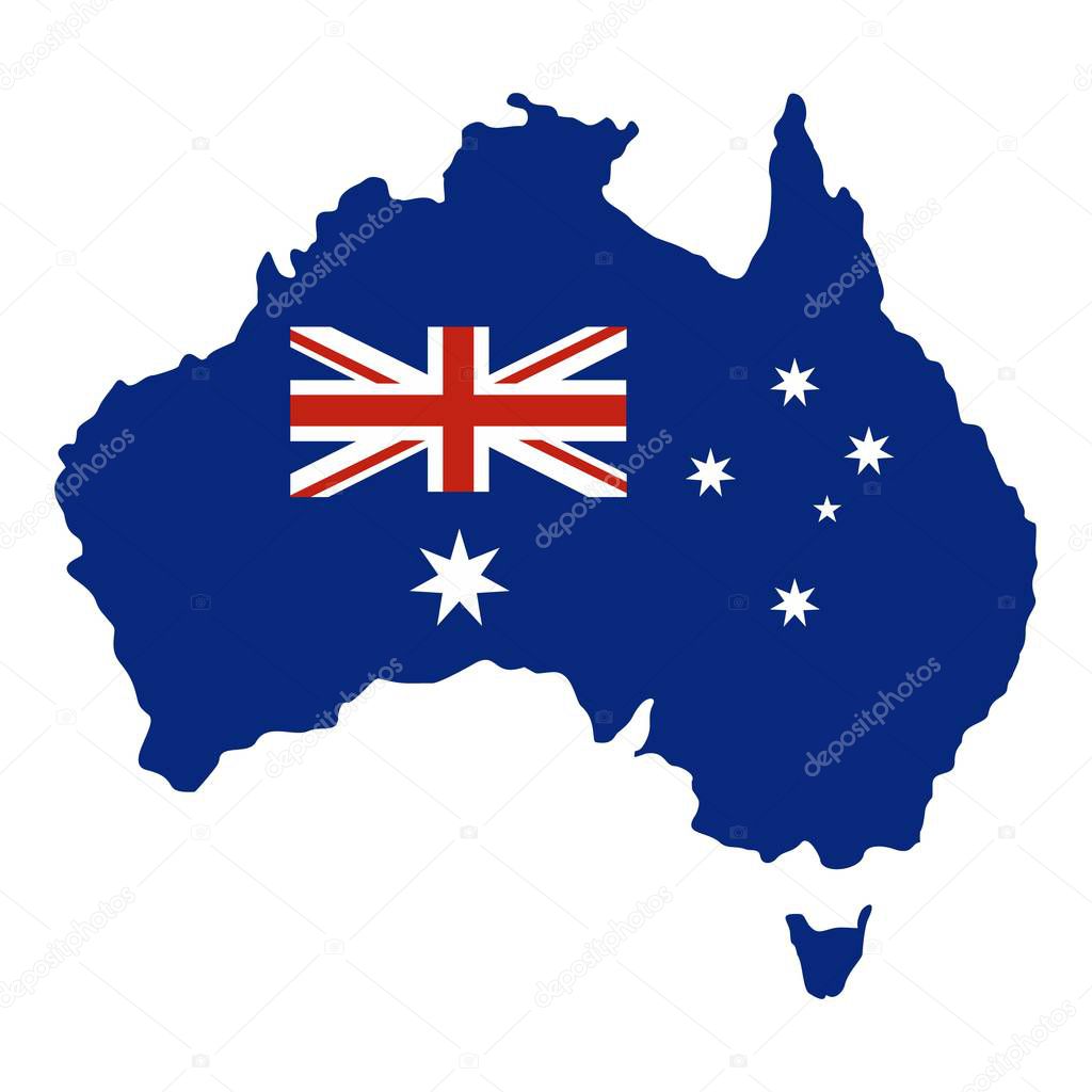 Australia icon isolated