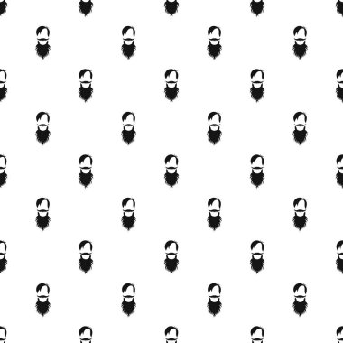 Sakal tasarlamak vektör ile erkek avatar