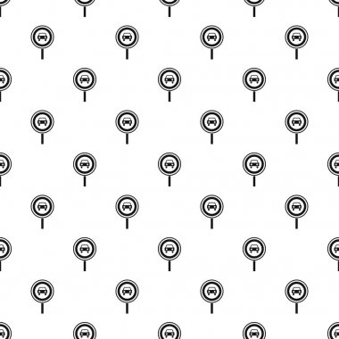 Yasaklayan trafik işareti vektör desen