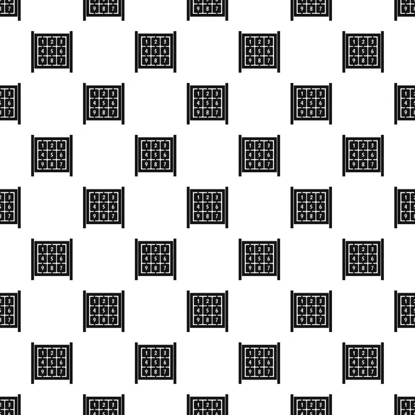 큐브 놀이터 패턴 벡터에 숫자 — 스톡 벡터