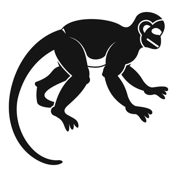 Kapucijnen aap pictogram, eenvoudige stijl — Stockvector