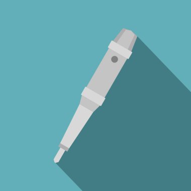 Dövme makinesi simgesini, düz stil kavrama