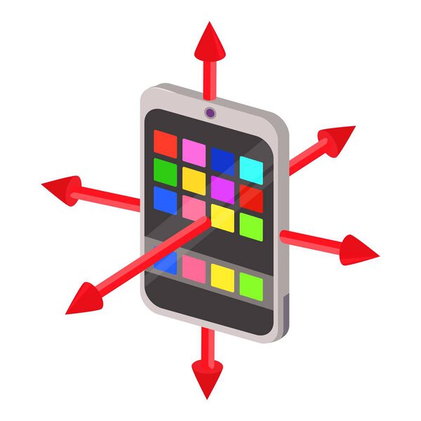 Colorimeter icon, cartoon style
