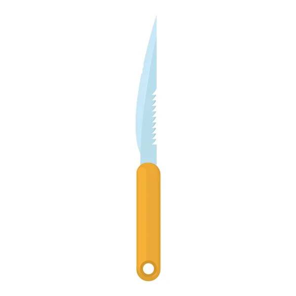 Sharp narrow knife icon, cartoon style — Stock Vector