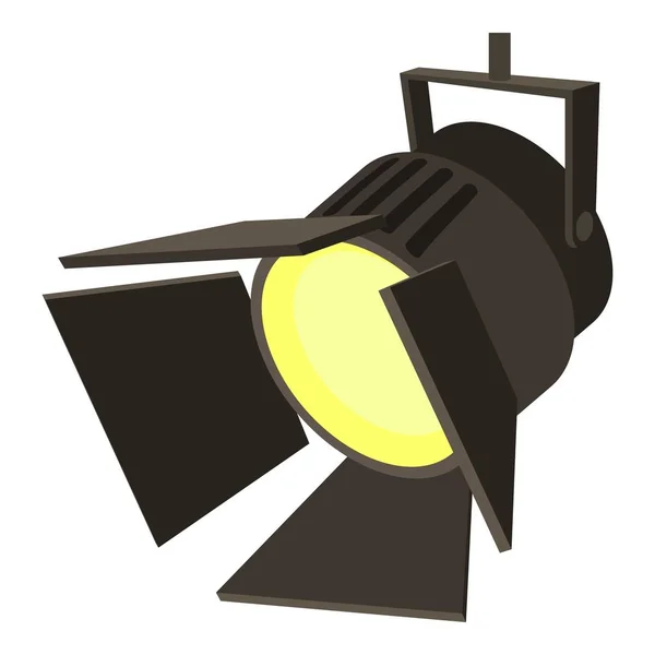 Film of theater spotlight-symbool, cartoon stijl — Stockvector