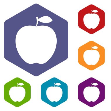 Altıgen Apple Icons set
