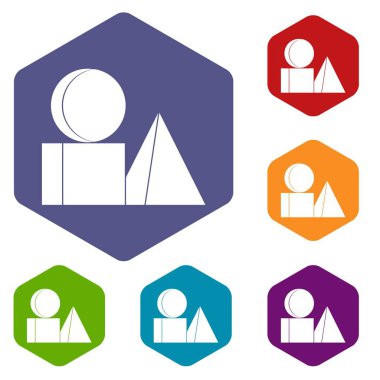 Altıgen tuğla Simgeler kutusunu ayarla