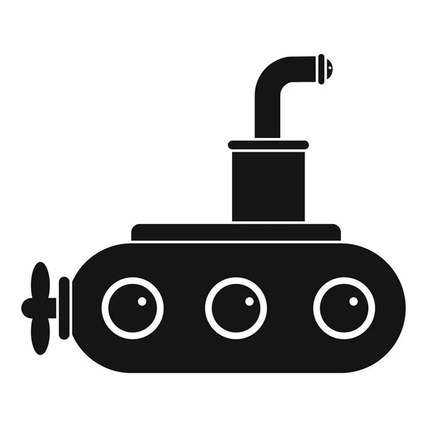 简单的潜艇图标 — 图库矢量图片