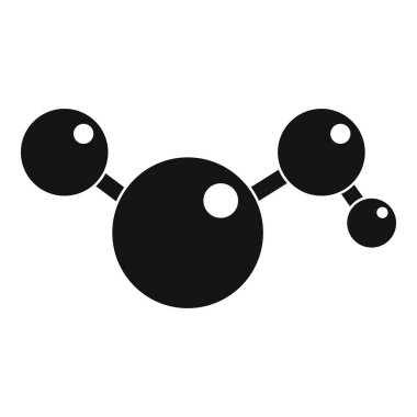 Kimyasal ve fiziksel molekülleri simgesi basit